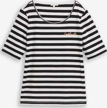 TOM TAILOR Shirt in Black: front