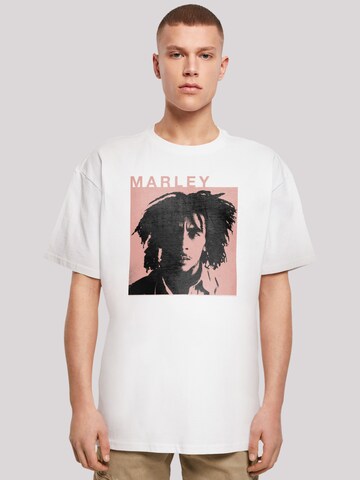 F4NT4STIC Shirt 'Bob Marley' in Wit: voorkant