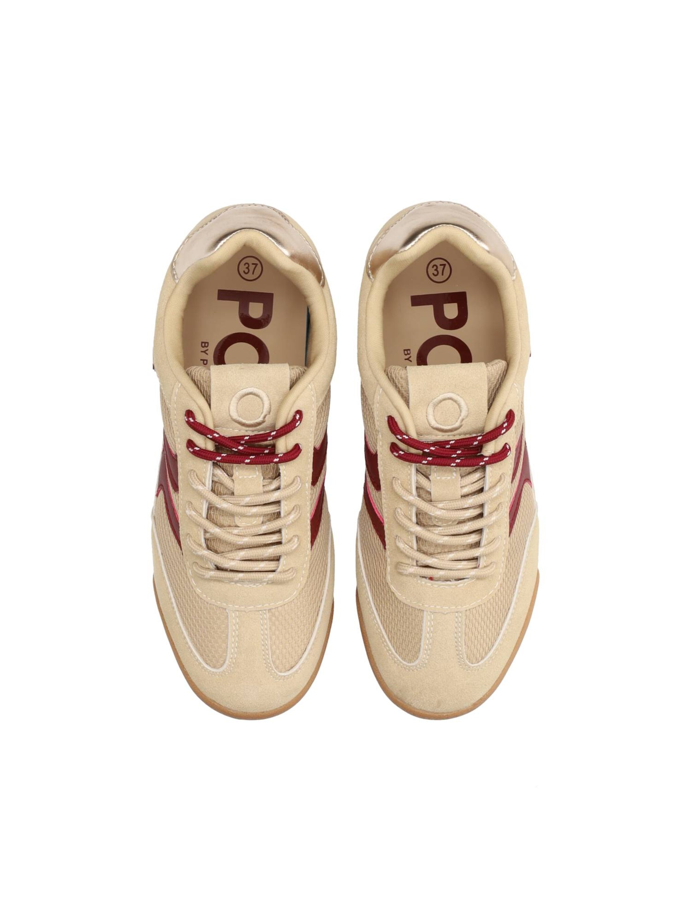 POSH by Poelman Sneakers laag 'SKYE' in Beige