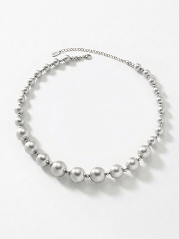 DNSK Copenhagen Ketting 'SOLGERD' in Zilver: voorkant