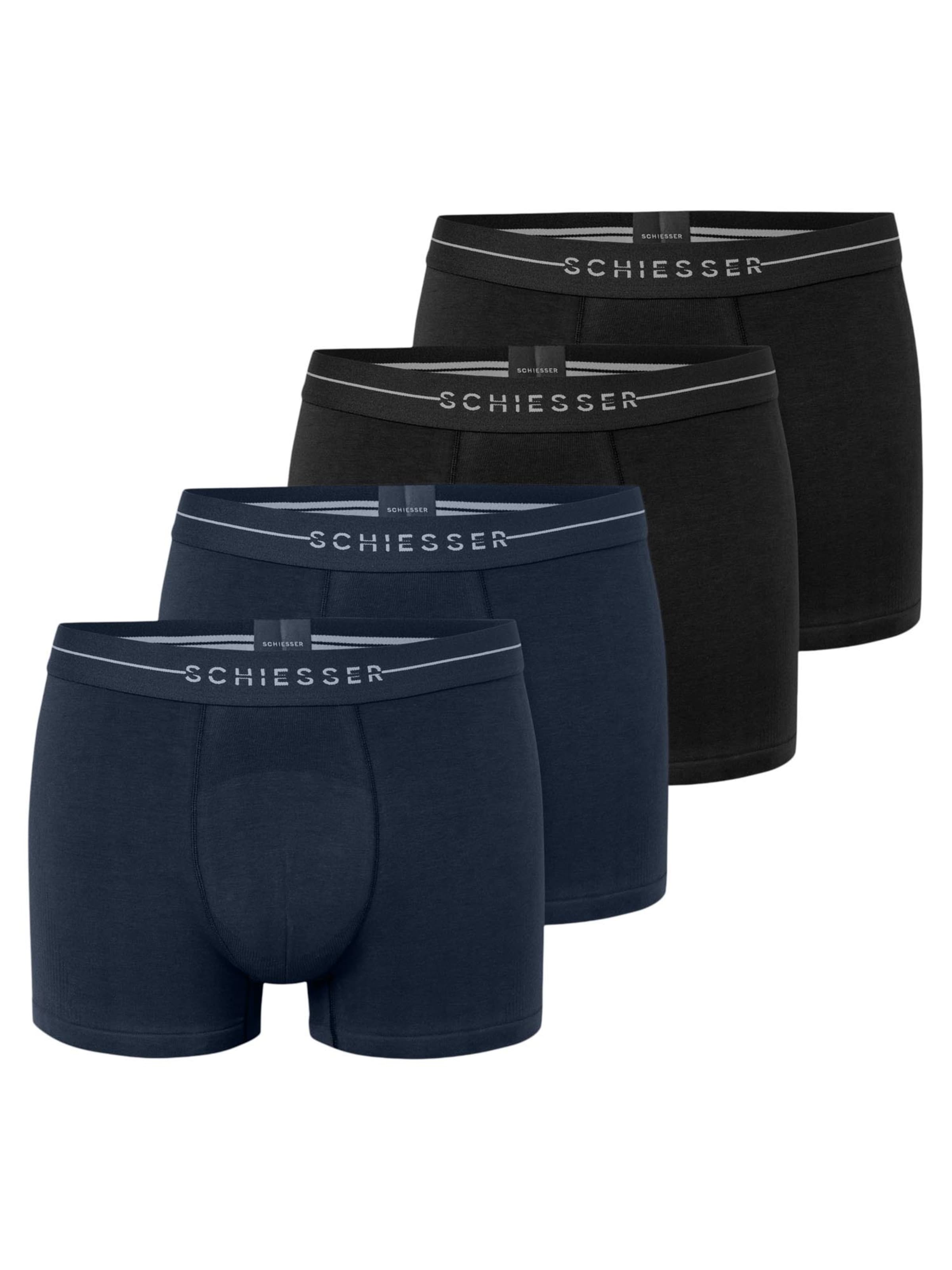 SCHIESSER Boxer shorts 'Cotton Flex' in Black: front