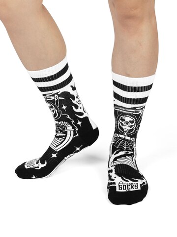 American Socks Socks 'Death's door' in Black
