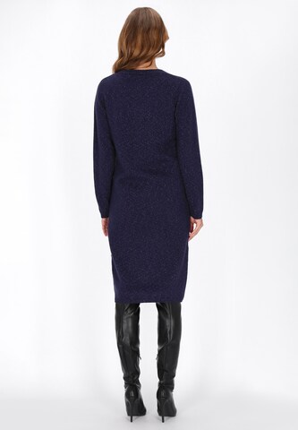 faina Gebreid vest in Blauw