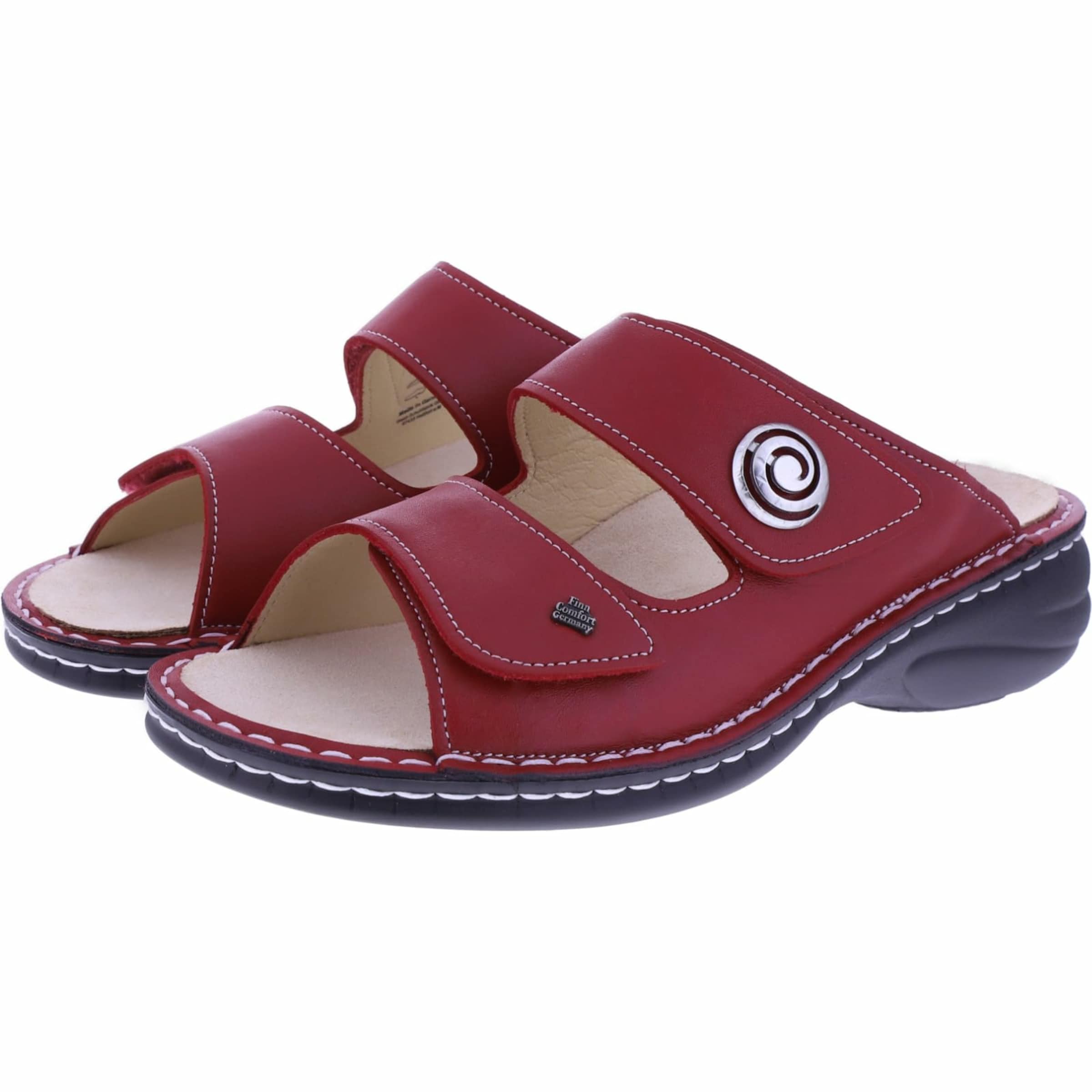 Finn Comfort Sandale in Rot: Vorderseite