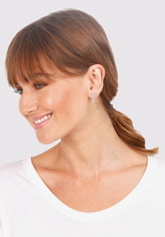ELLI Earrings 'Geo, Stab' in Silver: front