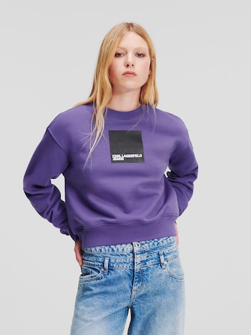 Sweat-shirt KARL LAGERFELD JEANS en violet : devant