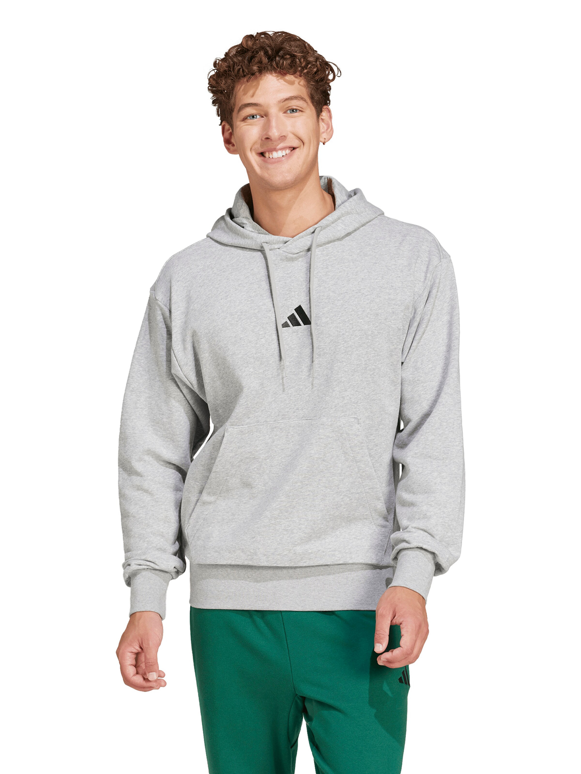 ADIDAS SPORTSWEAR Спортивный свитшот 'Essentials Feelcozy' в Серый: спереди