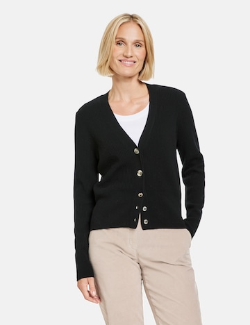 GERRY WEBER Knit cardigan in Black: front