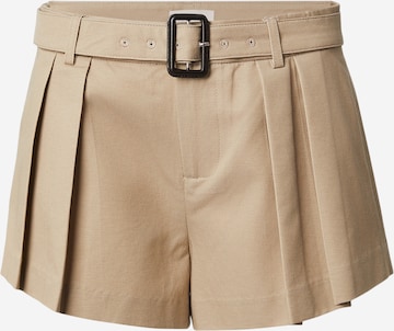 bēšs About You x Laura Wontorra Vaļīgs piegriezums Klasiskas bikses: no priekšpuses