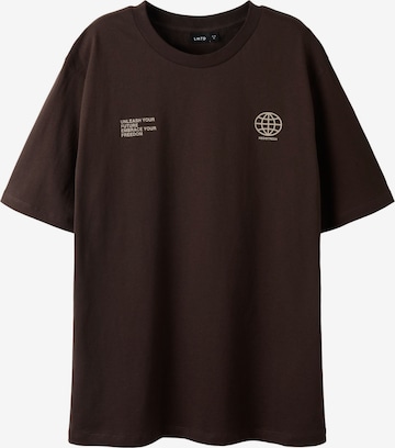 LMTD Shirt in Bruin: voorkant