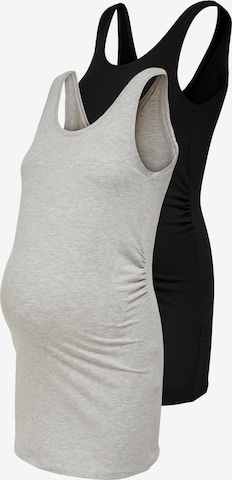 Only Maternity Top in Grey: front