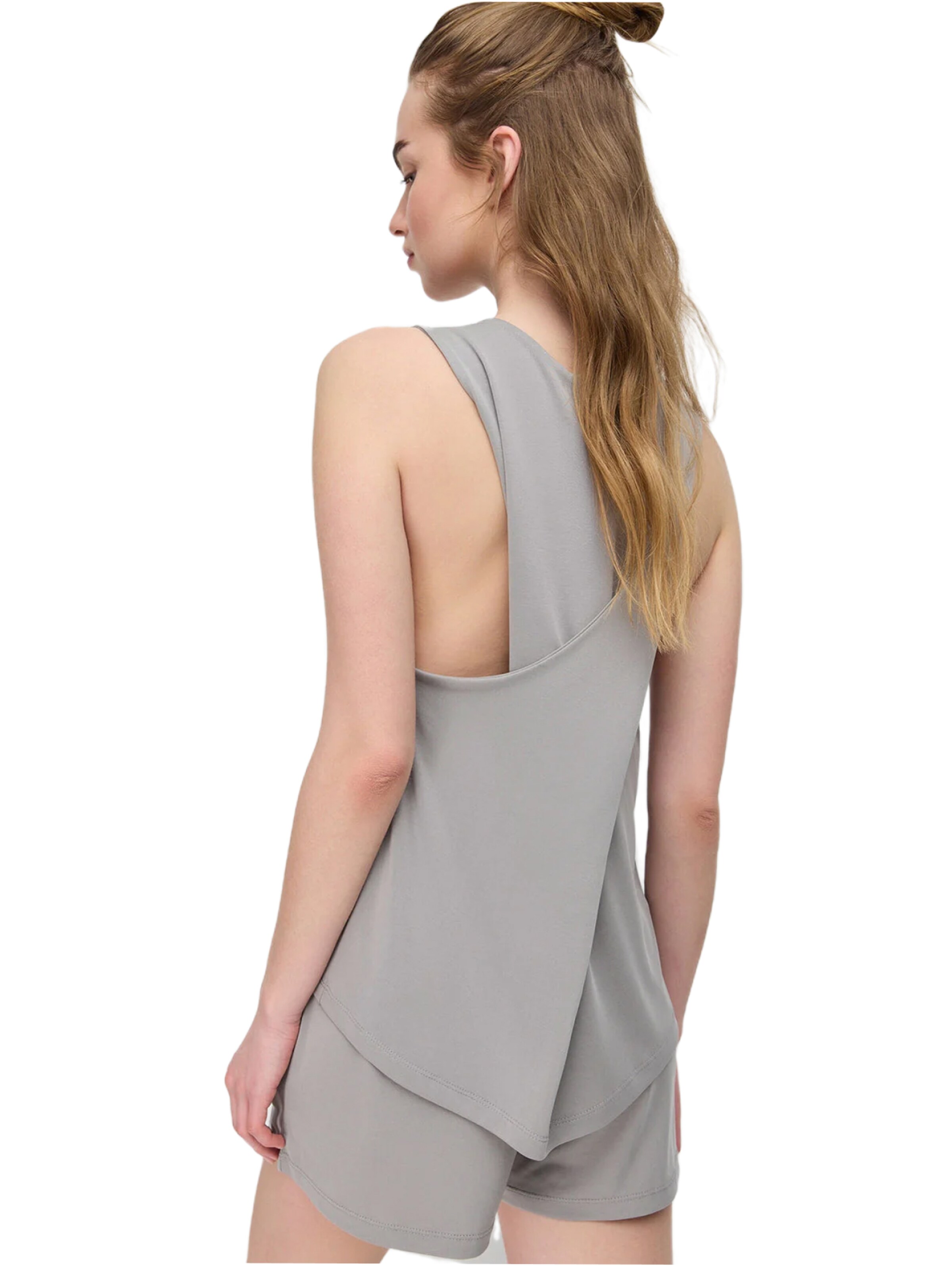 No Matter What Top in Grey