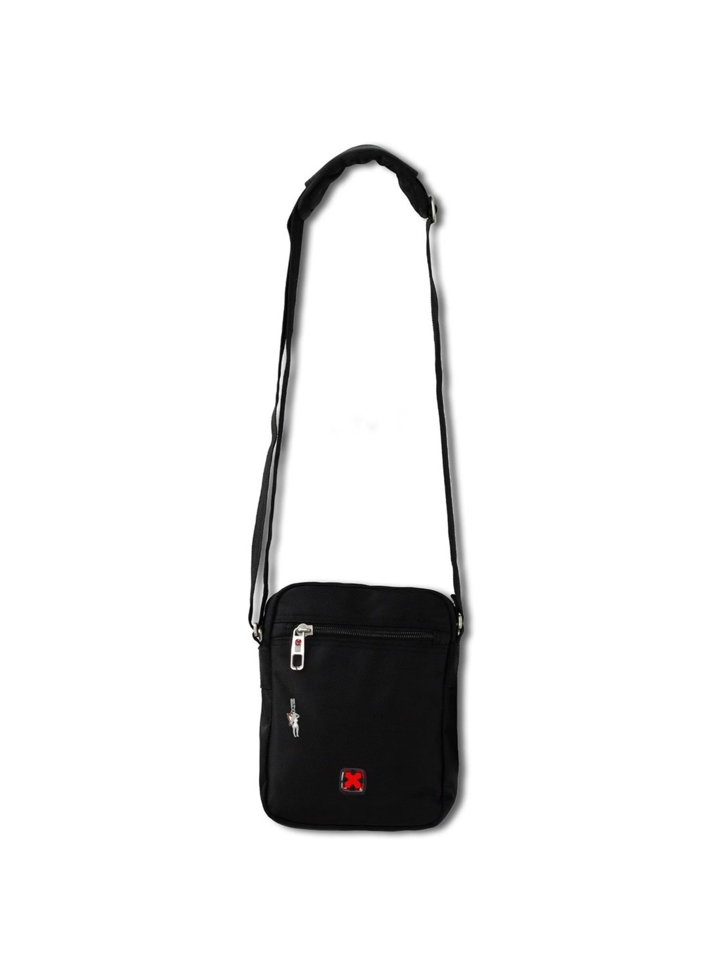 Travel N Meet - Bolso de hombro en negro: frente