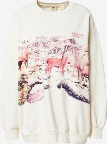 LEVI'S ® Sweatshirt 'Graphic Prism Crew' in Beige: front