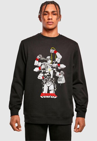 ABSOLUTE CULT Sweatshirt 'Deadpool - Multitasking' in Schwarz: predná strana