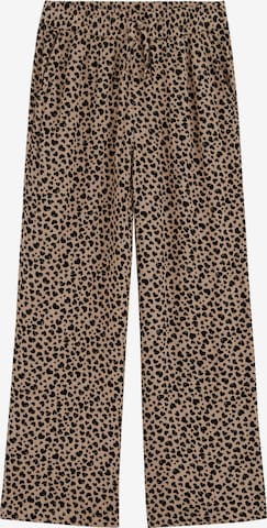 WE Fashion Wide Leg Housut värissä ruskea: etupuoli