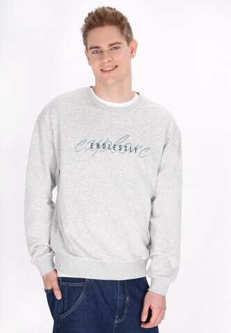 MO Sweatshirt 'Back To School' in Grijs: voorkant