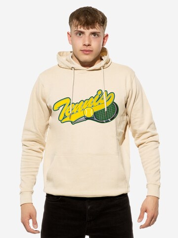 Cotton Prime Sweatshirt 'Tennis' in Beige: voorkant