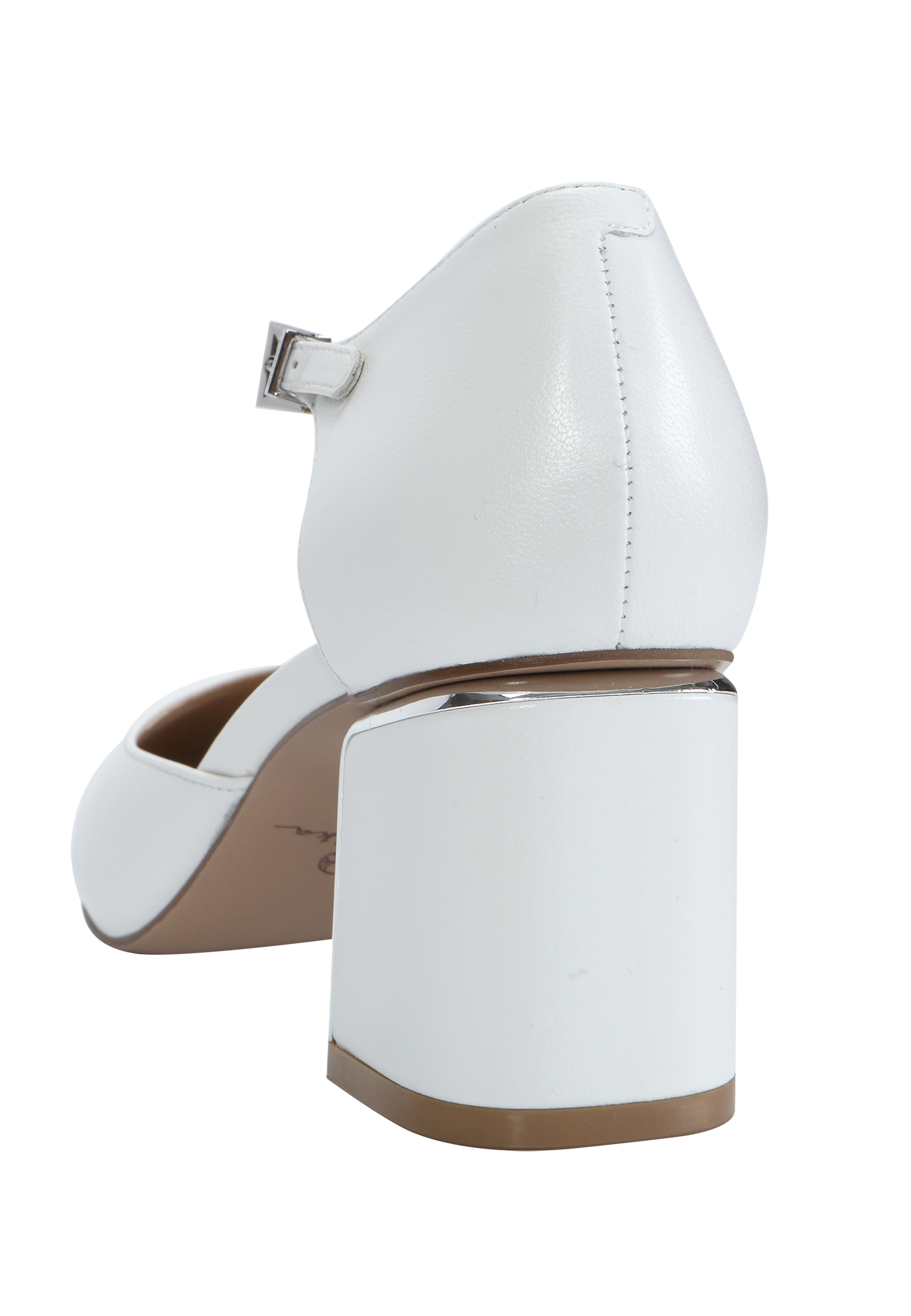 Ekonika Elegante Slingpumps aus echtem Leder in Weiß 