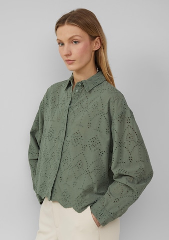 s.Oliver Blouse in Groen: voorkant
