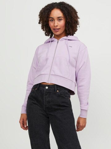 JJXX Sweat jacket 'Abbie' in Purple: front