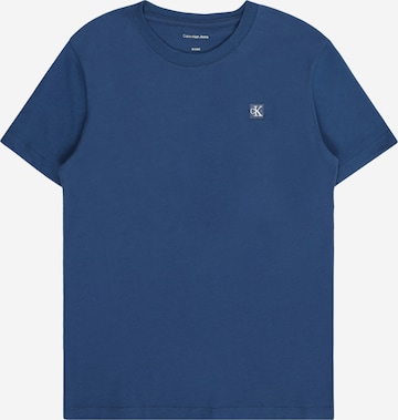 T-Shirt Calvin Klein Jeans en bleu : devant