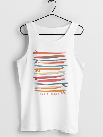 Neverless Shirt 'Surf Boards South'‌‌‌‌‌‌‌‌‌ in Weiß
