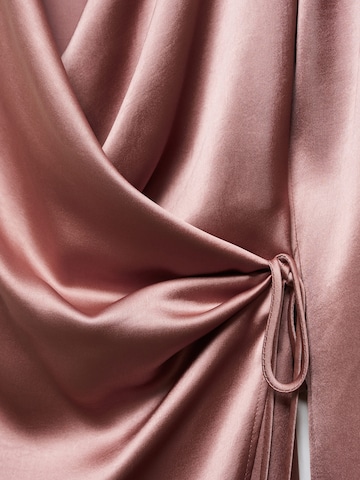 MANGO Koktejl obleka | roza barva