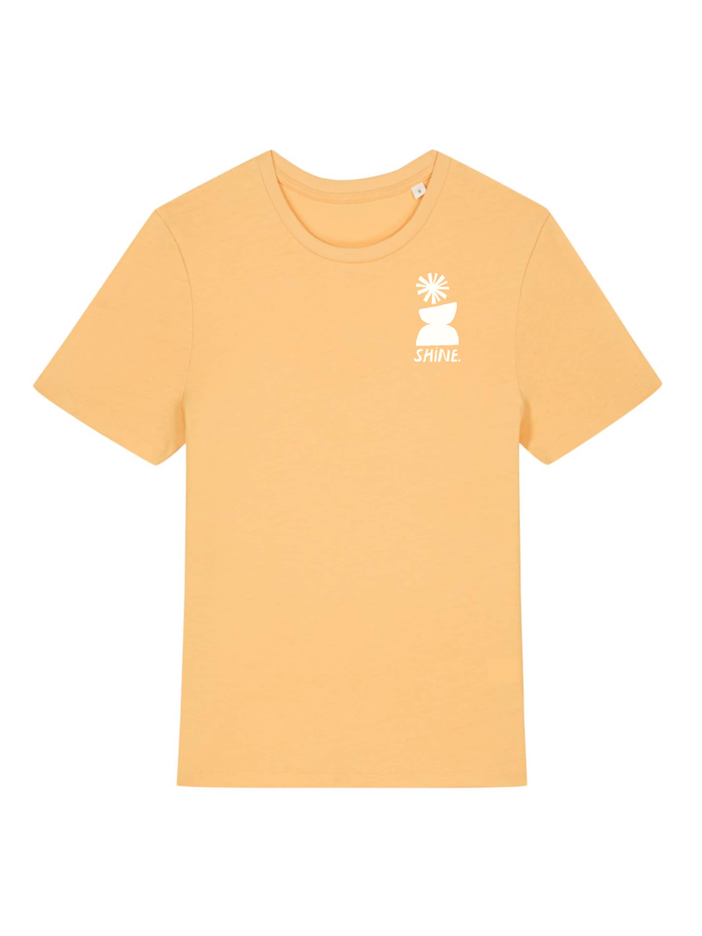 Kultgut Shirt 'Shine' in Yellow: front