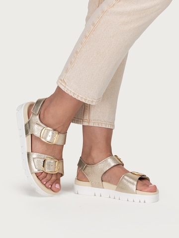 VITAFORM Sandale in Gold