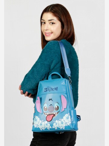 DISNEY Backpack 'Lilo and Stitch Tongue-Shield' in Blue
