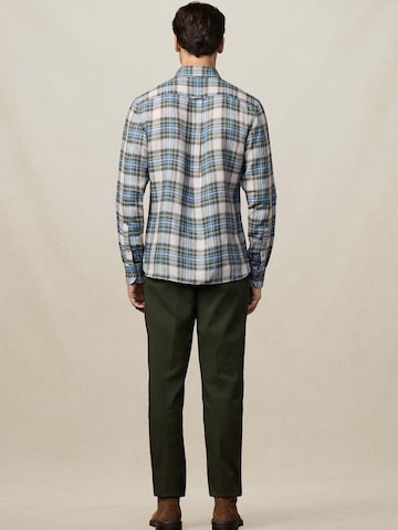 Hackett London Regular Fit Hemd 'Heritage Madras' in Grün