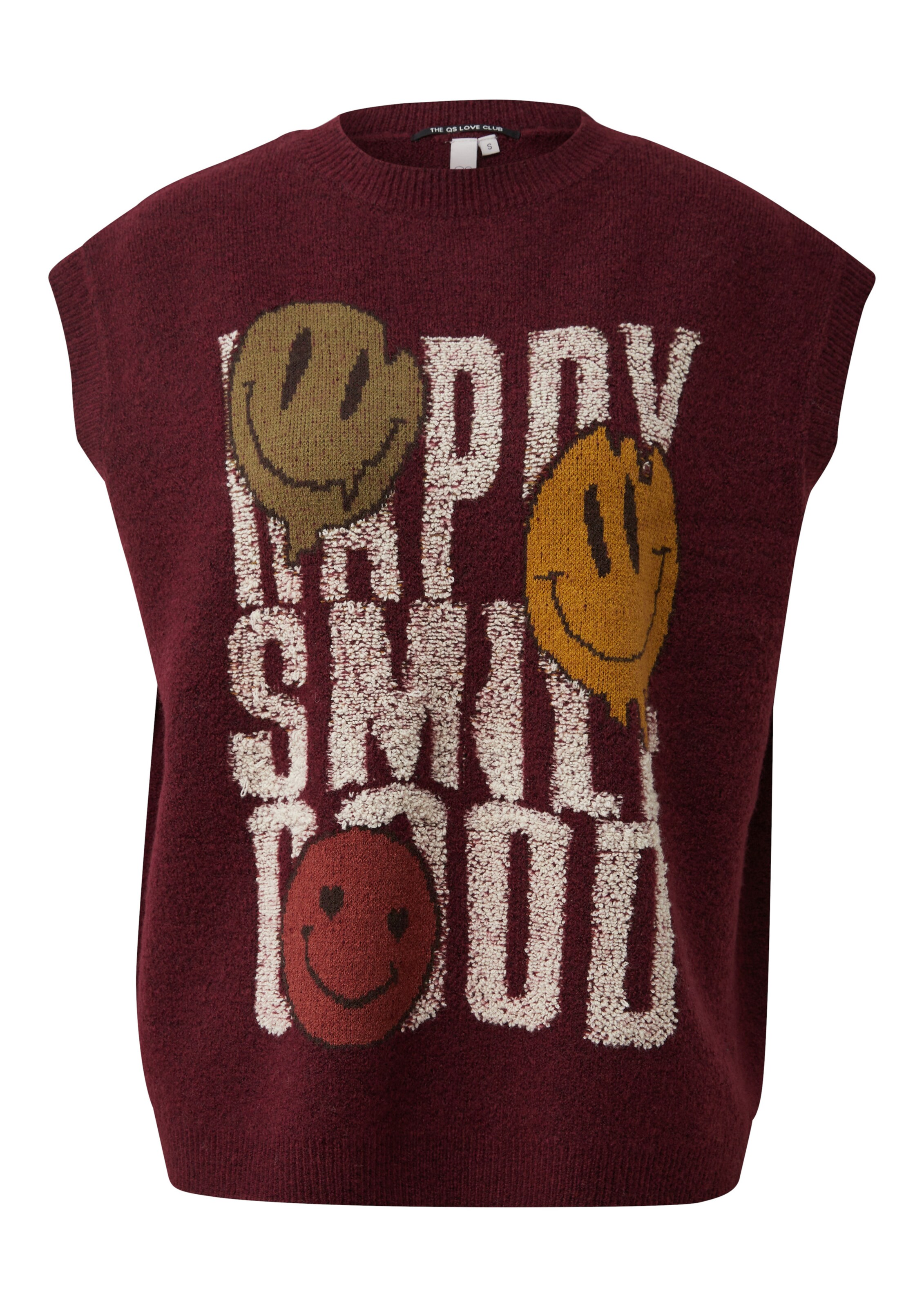 QS Pullover in Rot: Vorderseite