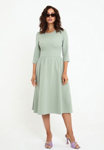 Awesome Apparel Dress in Green: front