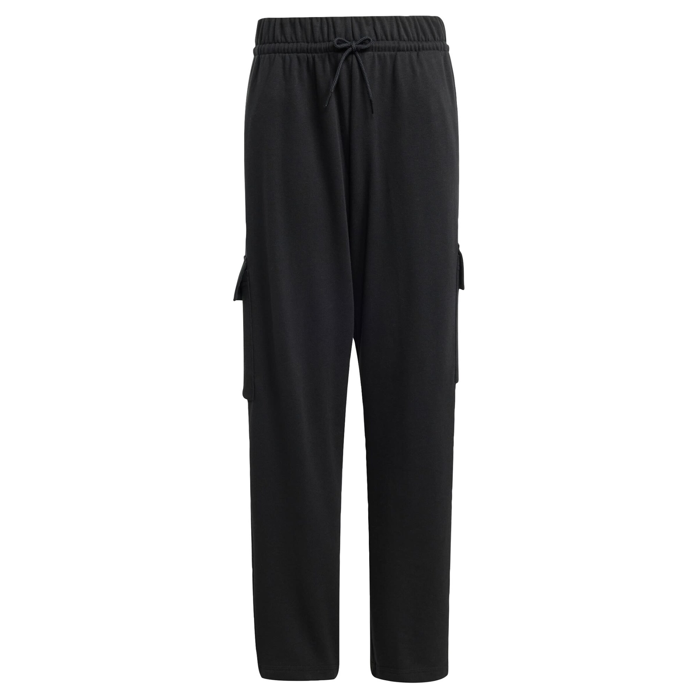 ADIDAS SPORTSWEAR Loosefit Urheiluhousut 'Essentials' värissä musta: etupuoli