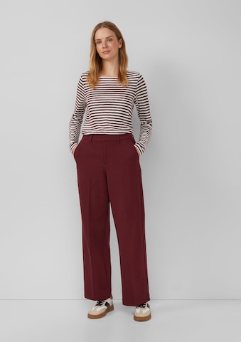 s.Oliver Wide leg Pantalon in Rood