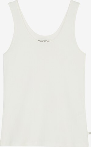 Marc O'Polo Top ' Iconic Rib ' in White: front