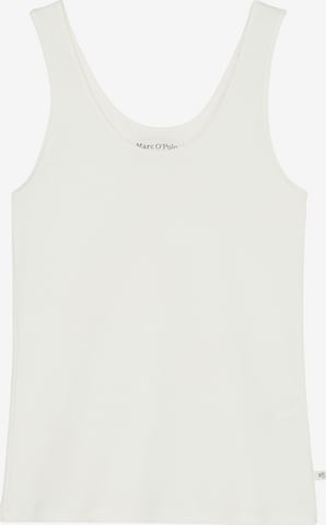 Marc O'Polo Top ' Iconic Rib ' in White: front