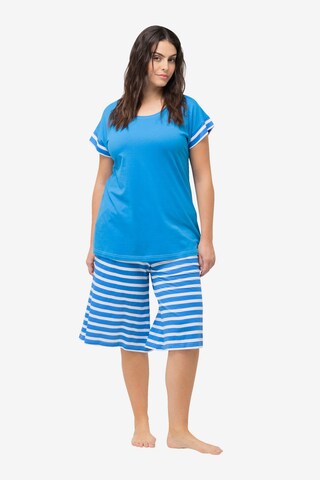 Ulla Popken Pyjama in Blauw: voorkant