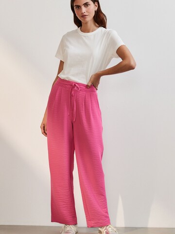 Next Loose fit Pleat-front trousers in Pink