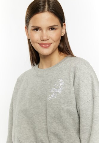 MYMO Sweatshirt 'Blonda' in Grey