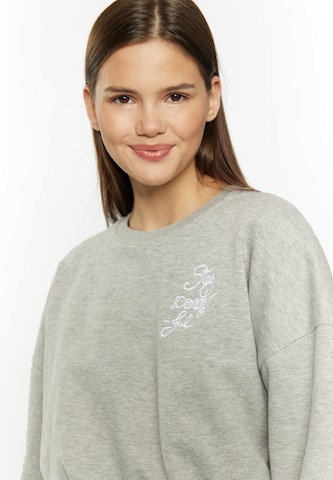 MYMO Sweatshirt 'Blonda' in Grau