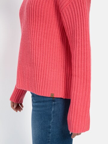 CAMEL ACTIVE Strickpullover mit Rollkragen in Pink