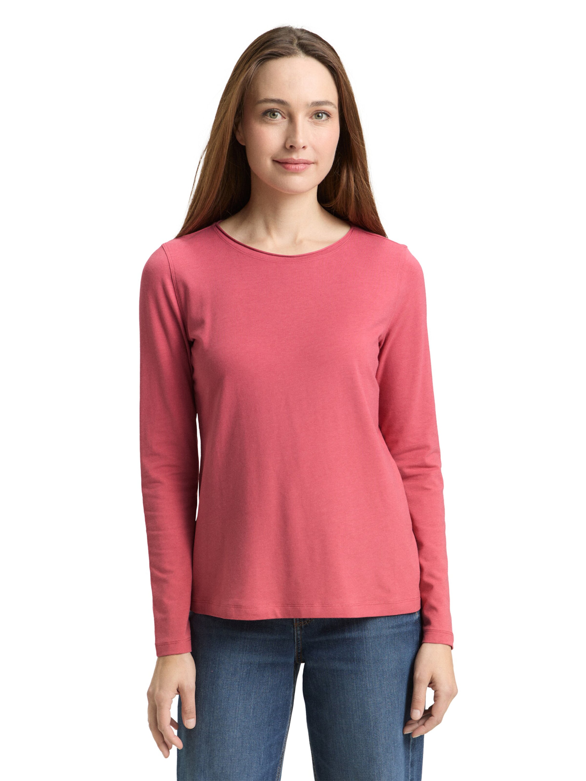 Tricou de la TOM TAILOR pe roșu: față