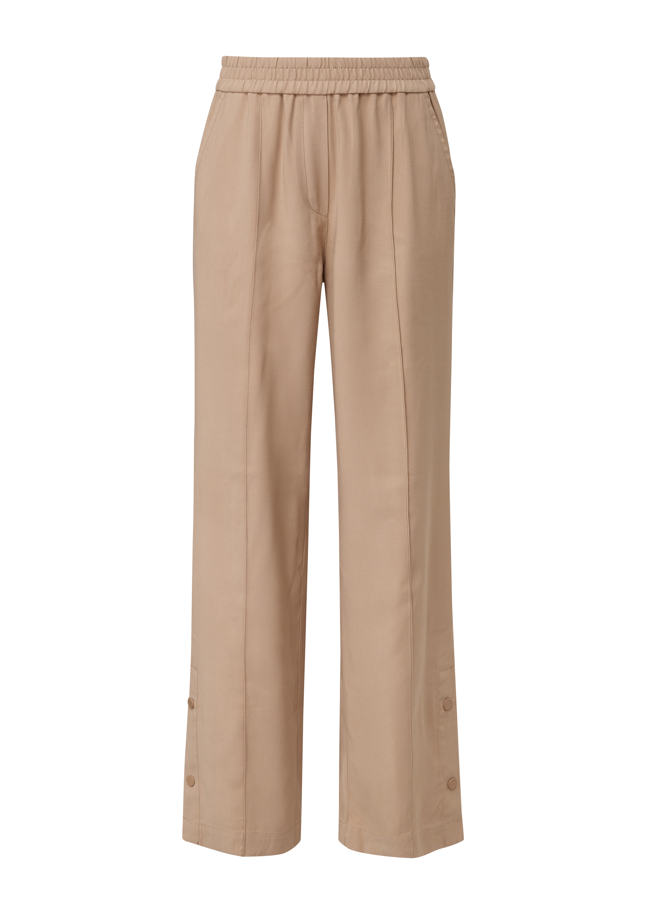 comma casual identity Loosefit Broek in Beige: voorkant