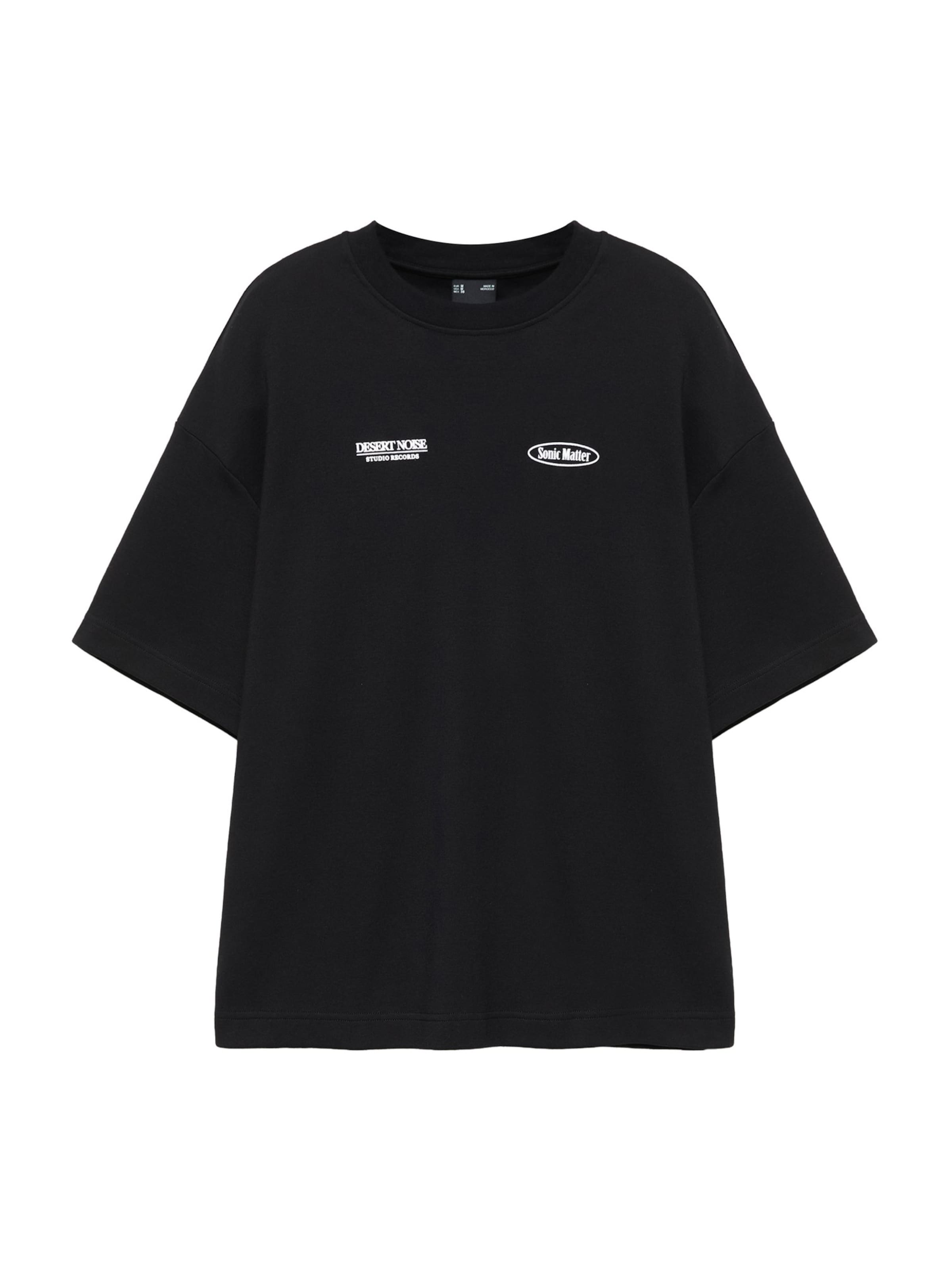 Maglietta 'MAYO' di Pull&Bear in nero: frontale