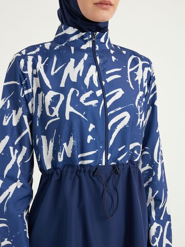 Riva Mera by Marina High neck Swimsuit 'Riva Mera by Marina R2502 Burkini/Modest' in Blue