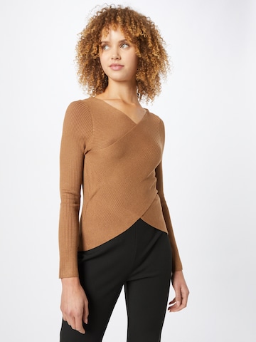 Pull-over 'LARA' ONLY en marron : devant