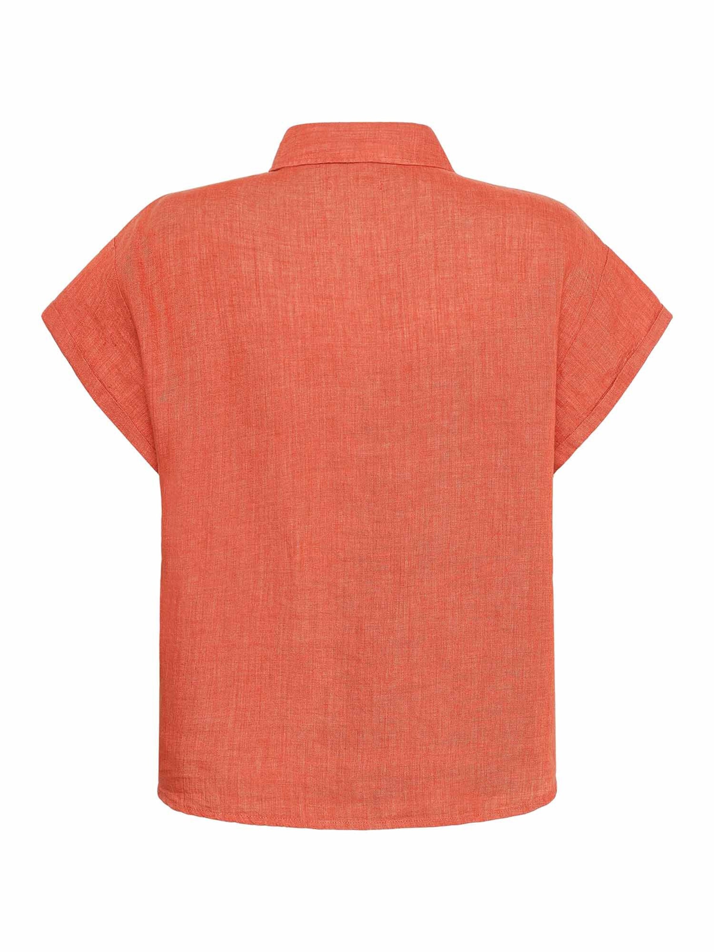 KnowledgeCotton Apparel Bluse 'Aster' in Orange