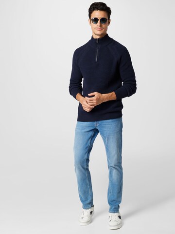 Casual Friday Pullover 'Kristian' in Blau